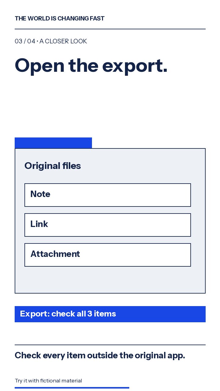 Test the exit — animated explainer